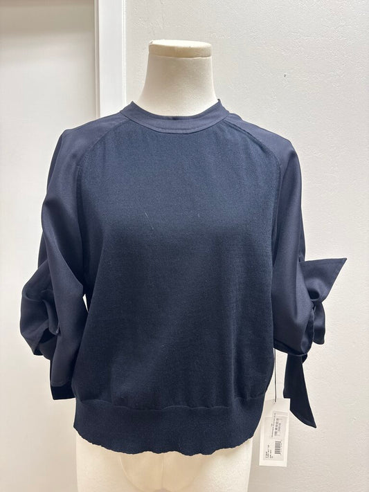 Adeam Navy Knit Top NWT