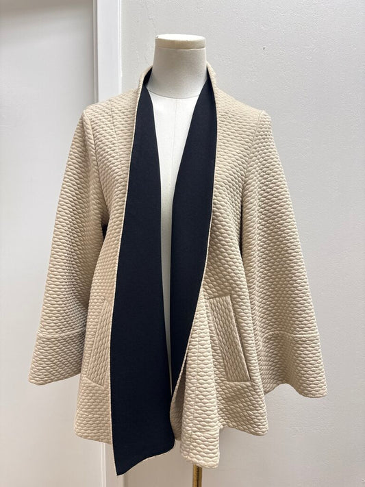 Alembika Tan Pebbled Jacket NWT