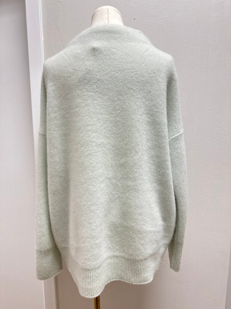 Vince Ice Blue Cowl Neck Sweater