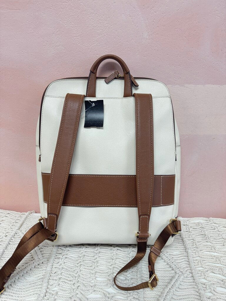 Tumi Cream Leather Backapack
