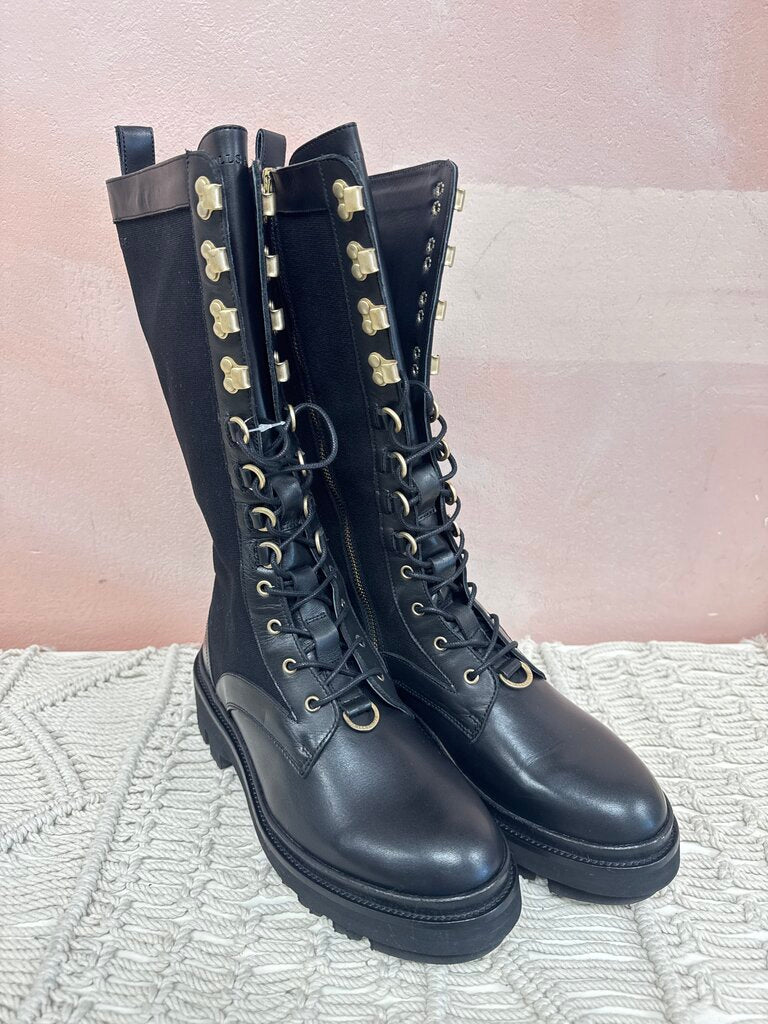 AllSaints Tall Combat Boot (w/ Extra Laces)