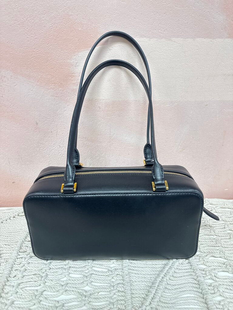Veronica Beard Black Boxy Shoulder Bag