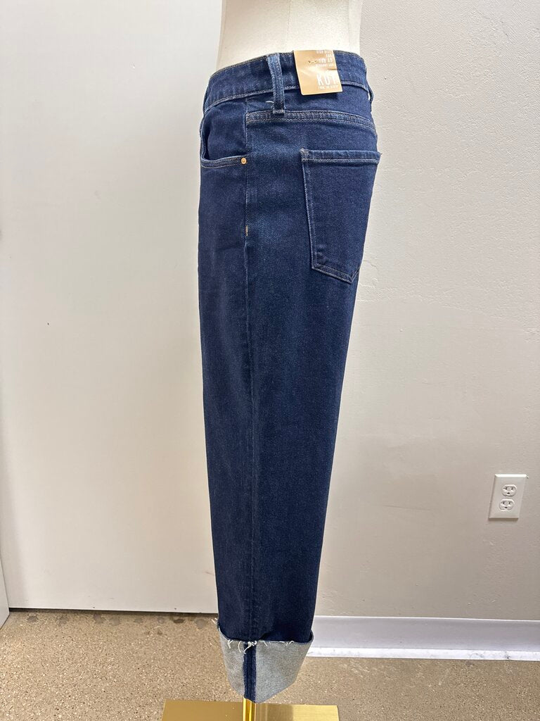 Kut Dark Wash Cuffed Jean NWT