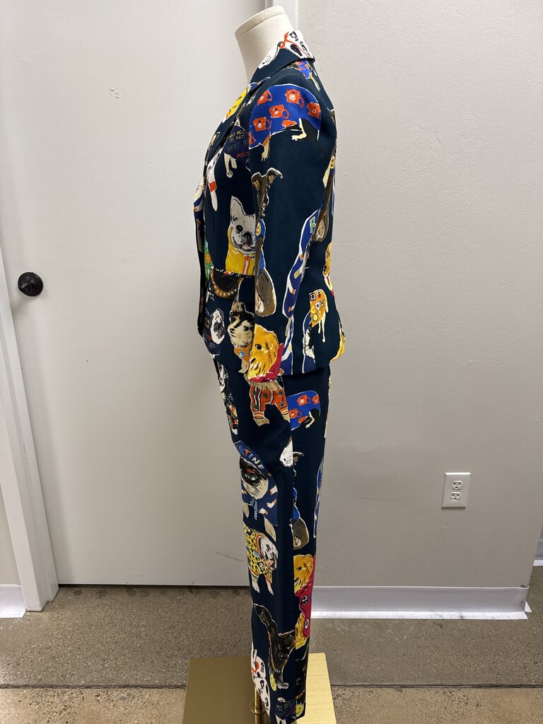 Libertine Blue Dog Print Suit