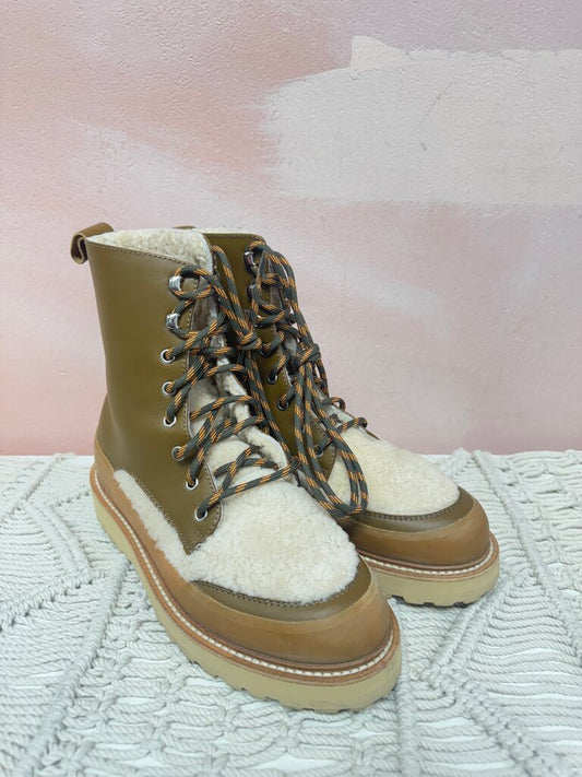 Diemme x Ulla Johnson Shearling Combat Boot