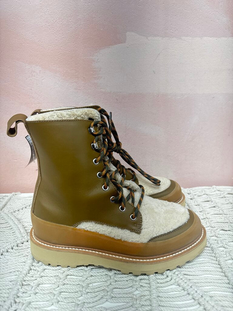 Diemme x Ulla Johnson Shearling Combat Boot