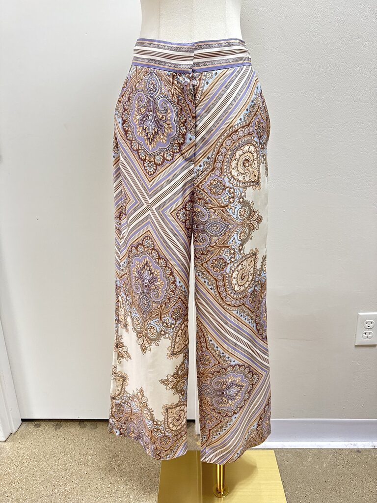 Veronica Beard Khaki Paisley Trouser
