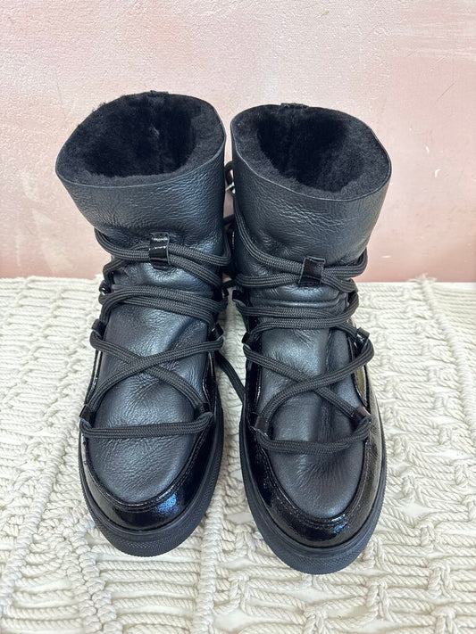 INUIKII Full Leather Gloss Boot NWT (In Store $359)