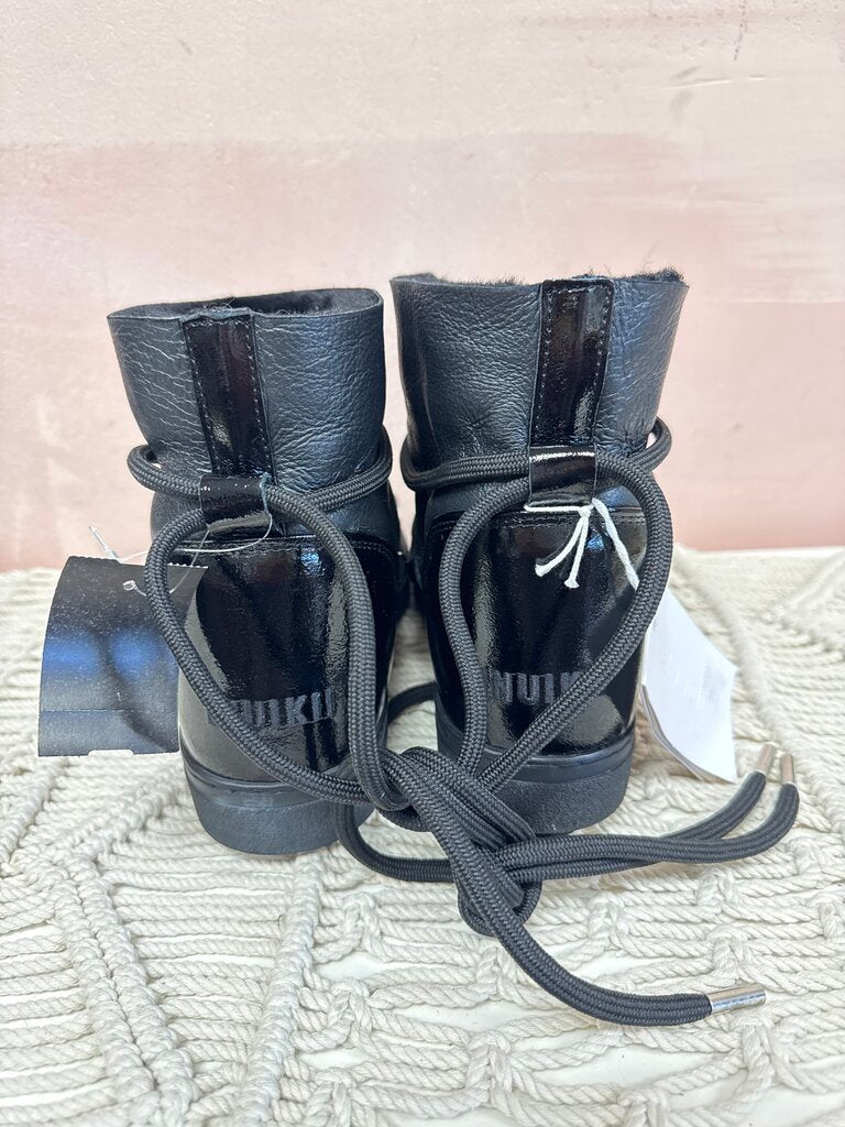 INUIKII Full Leather Gloss Boot NWT (In Store $359)