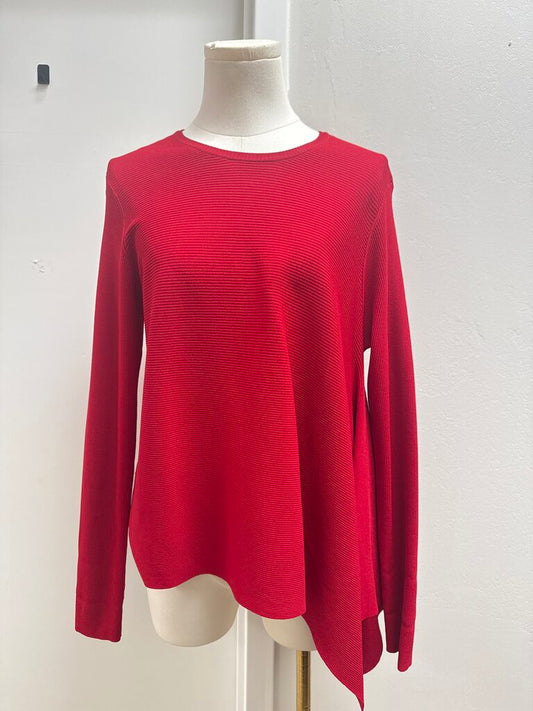 Derek Lam Red Ribbed Tunic