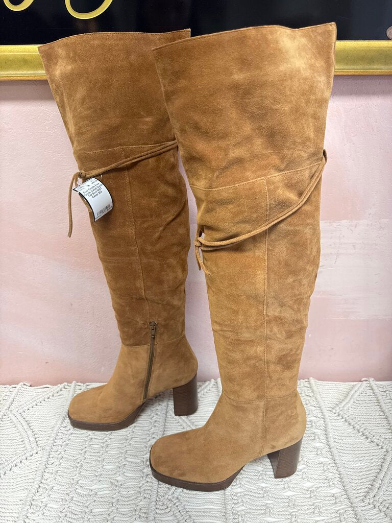 Free People Camel Suede Tall Boot NWT