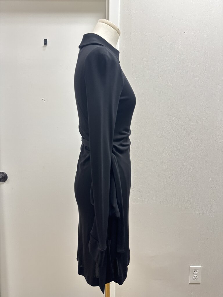 DVF Black Wrap Dress