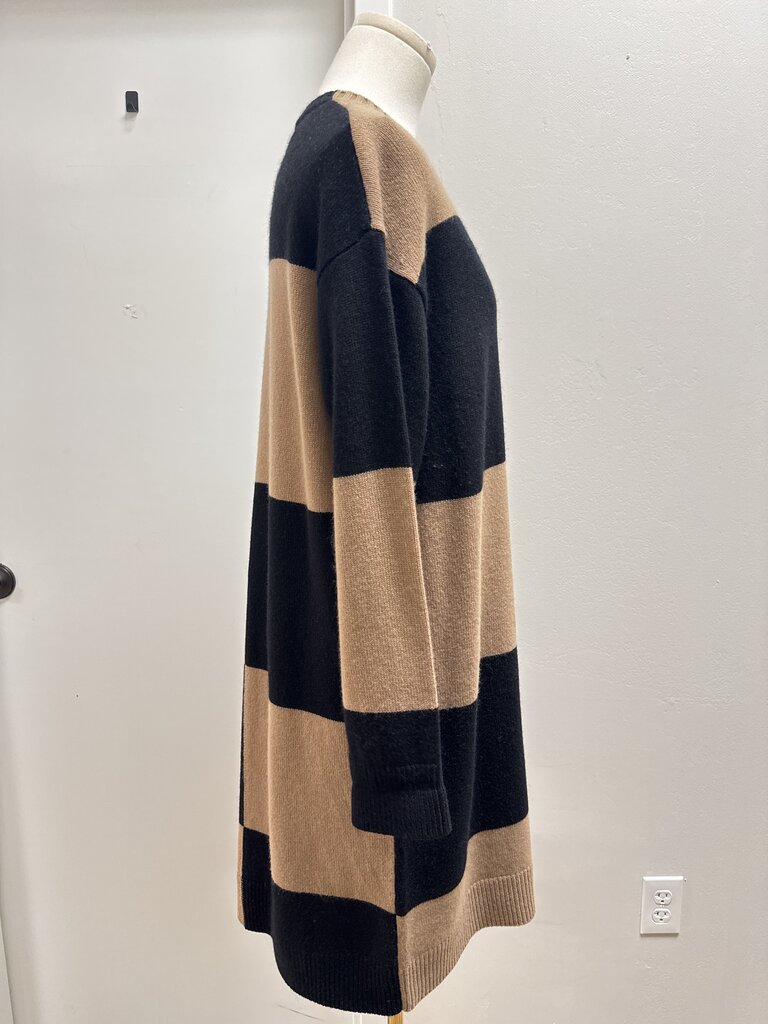 Max Mara Black and Brown Sweater Dress