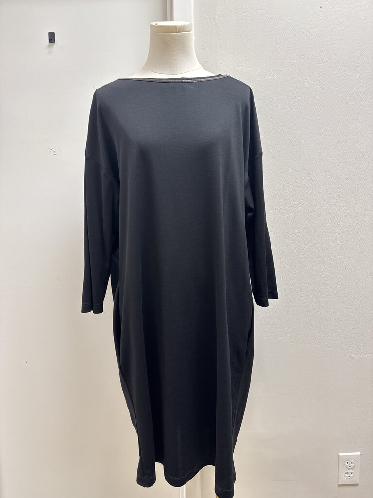 Fabiani Filippi Black Scoop Neck Dress