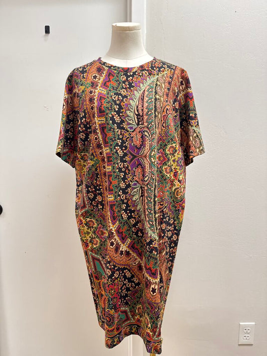 Etro Black Paisley Dress