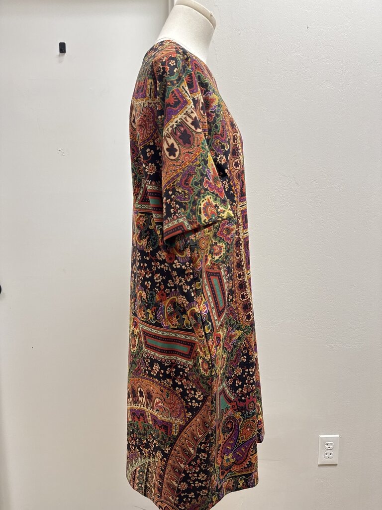 Etro Black Paisley Dress