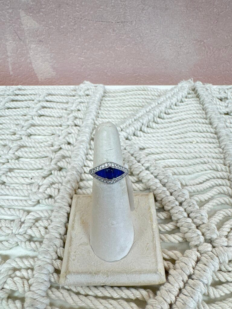 Sterling and Sapphire Ring