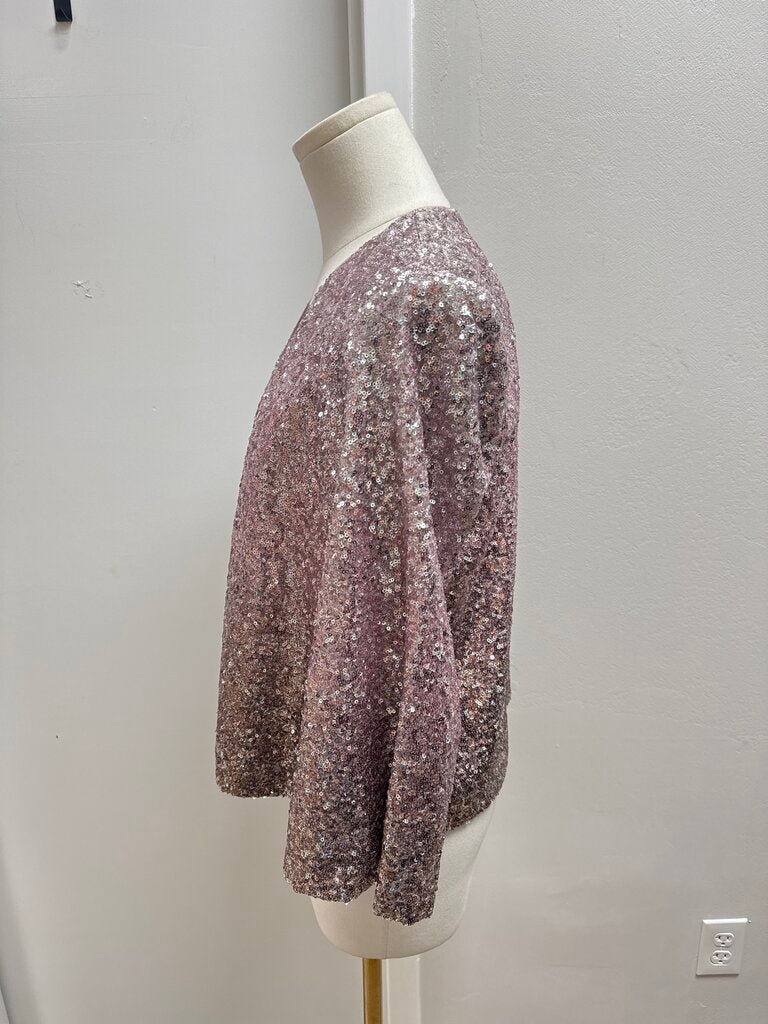 Anthropologie Sequin Cropped Jacket