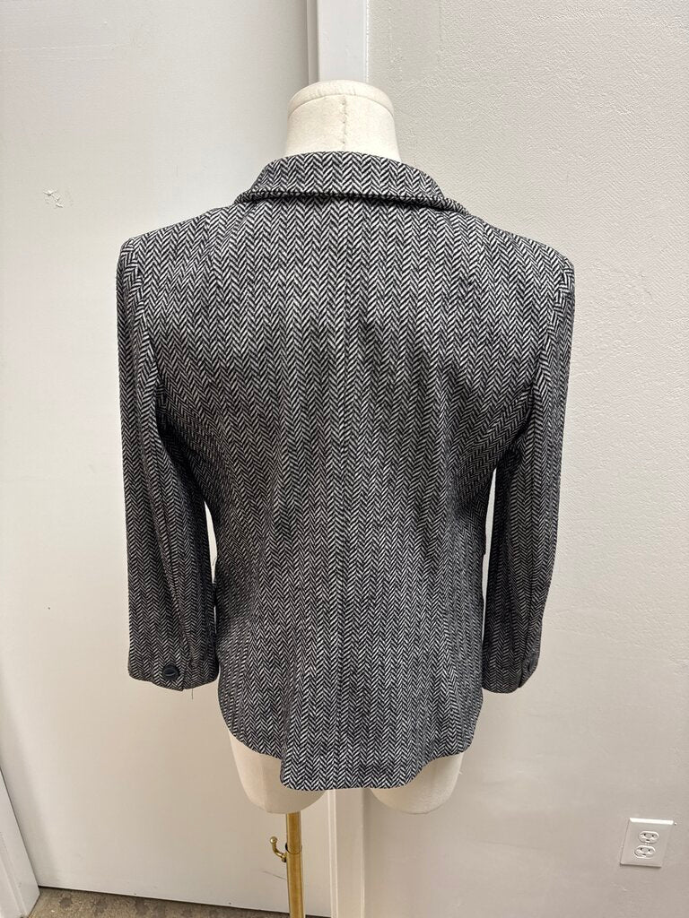 Rag & Bone Herringbone Wool Asymmetrical Jacket