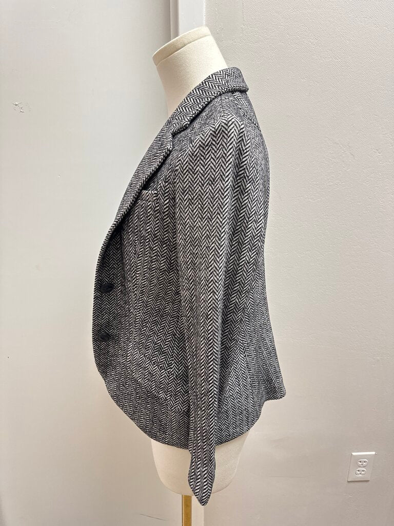 Rag & Bone Herringbone Wool Asymmetrical Jacket