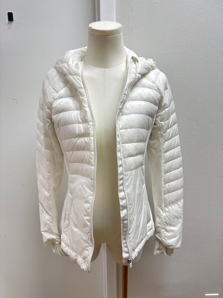 Lululemon White Quilted Jacket