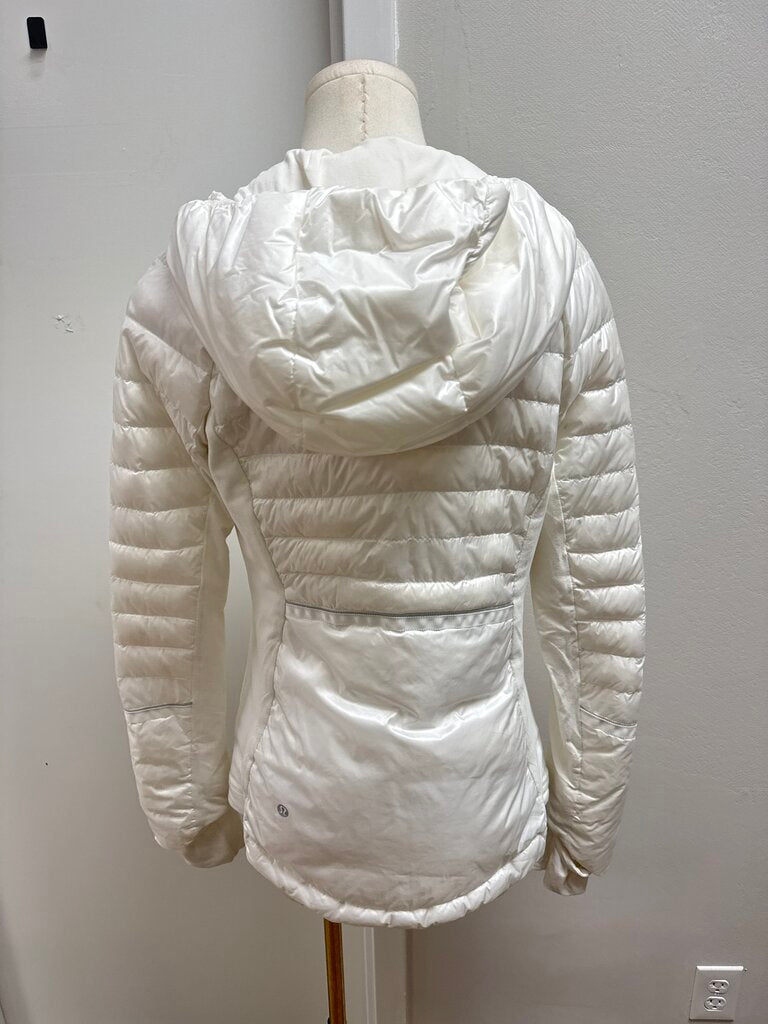 Lululemon White Quilted Jacket