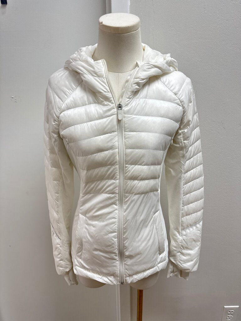 Lululemon White Quilted Jacket