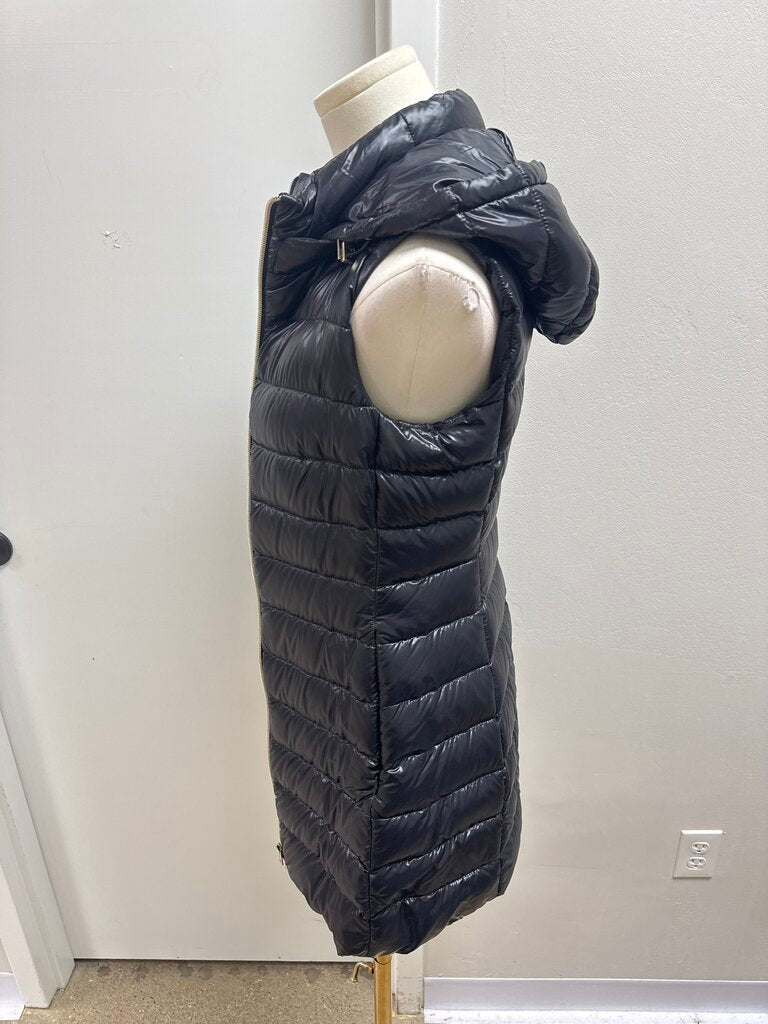Herno Black Long Puffer Vest