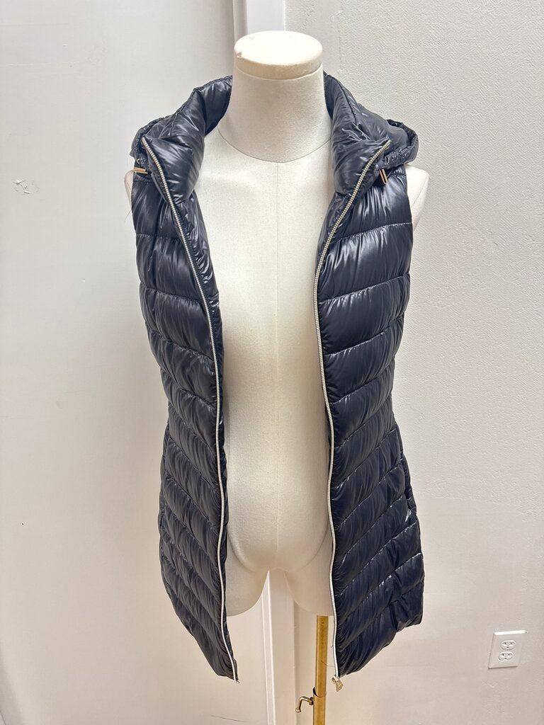 Herno Black Long Puffer Vest