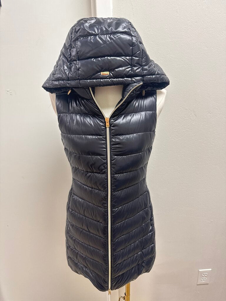 Herno Black Long Puffer Vest