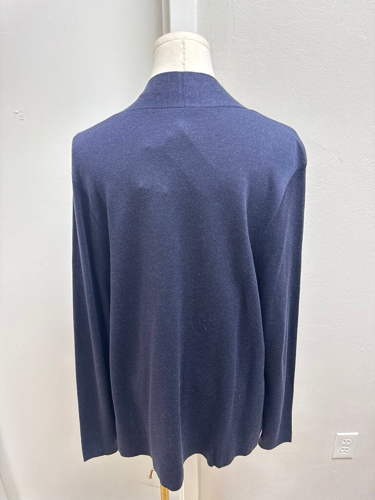 Eileen Fisher Blue Open Cardigan NWT