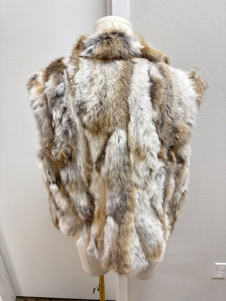 Adrienne Landau Printed Fur Vest