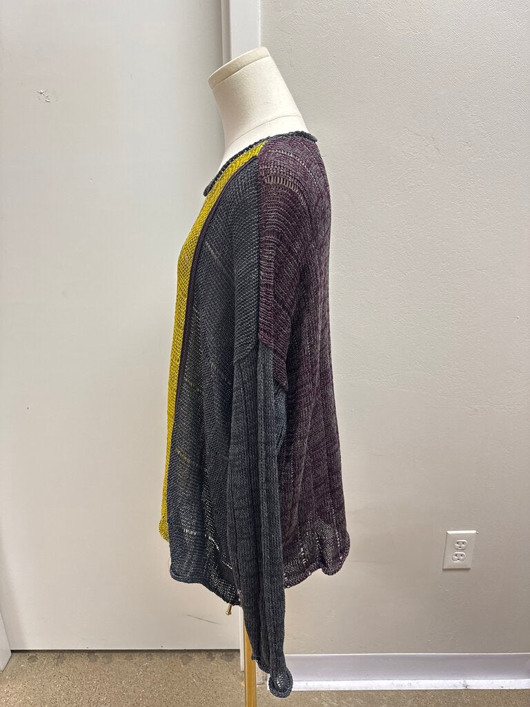 Red Thread Yellow Multi Knit Sweater NWT