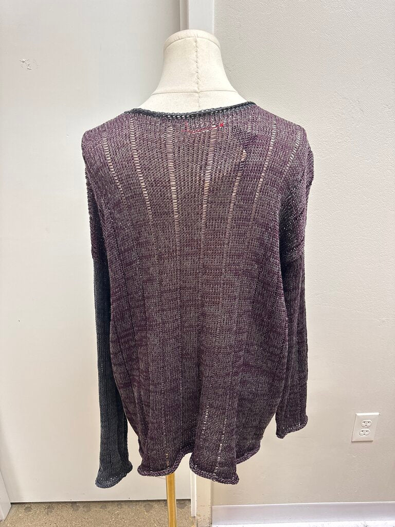 Red Thread Yellow Multi Knit Sweater NWT