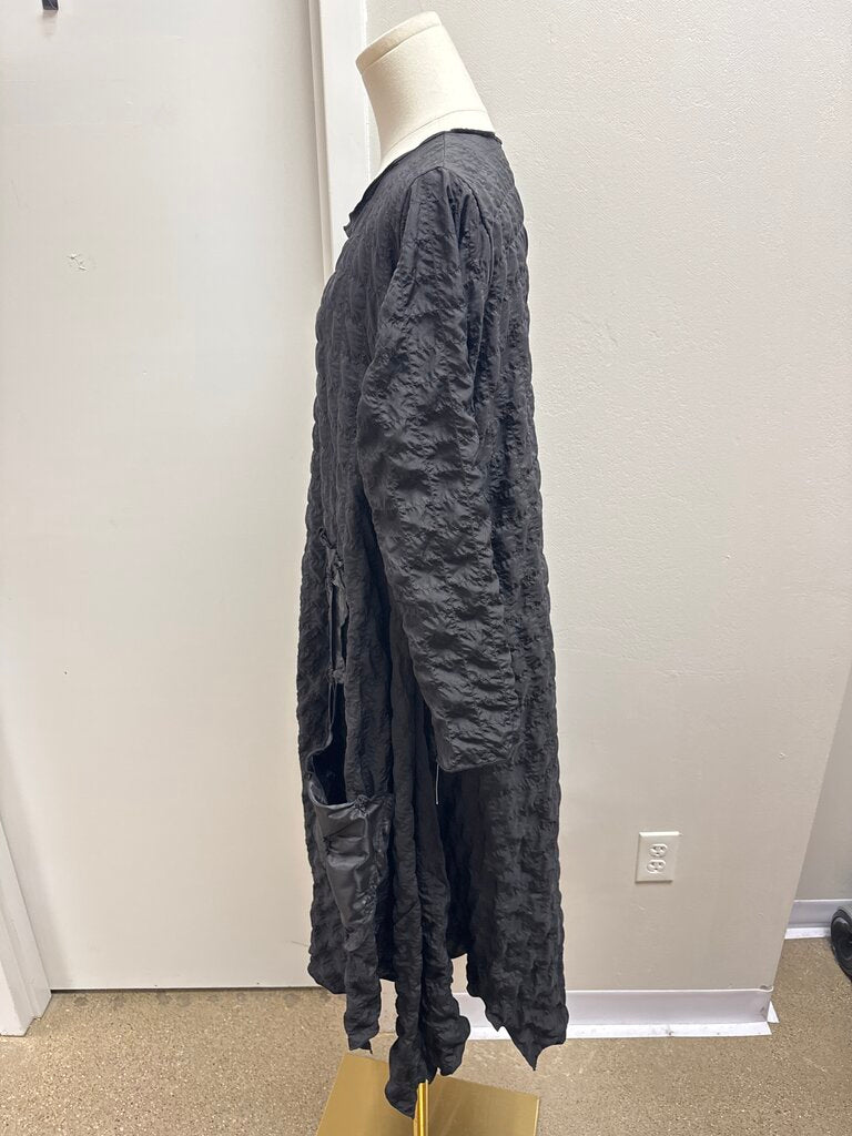 Heydari Black Crinkle Dress