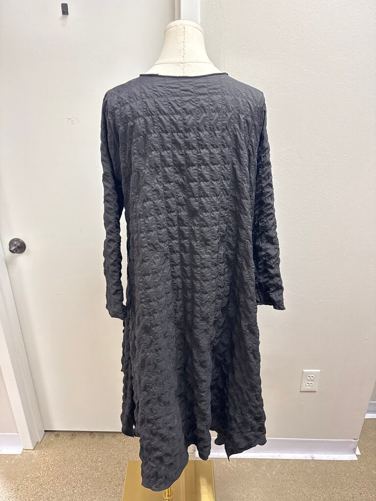 Heydari Black Crinkle Dress