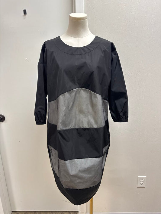 Planet Black and Mesh Bubble Dress