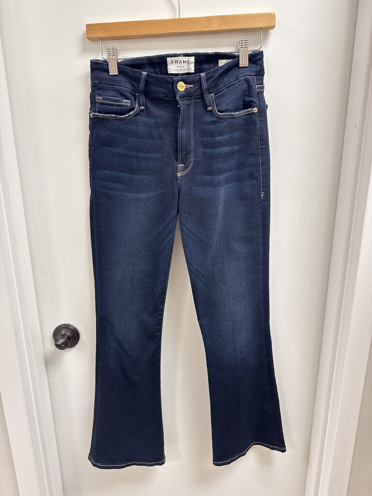 Frame Dark Denim Straight Leg Jean