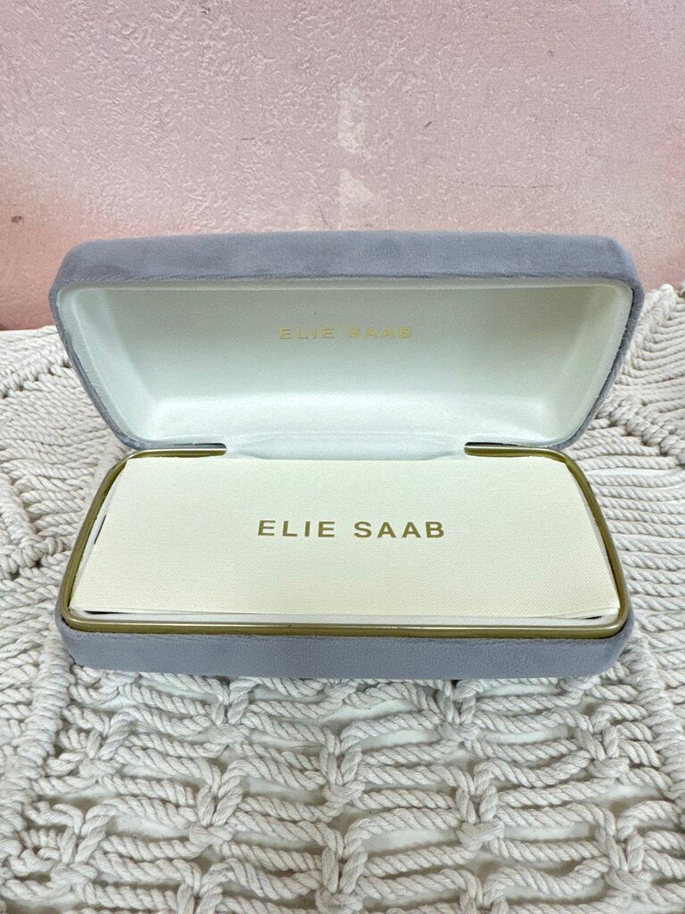 Elie Saab Tortoise Round Sunglasses NWT w/Box and Case
