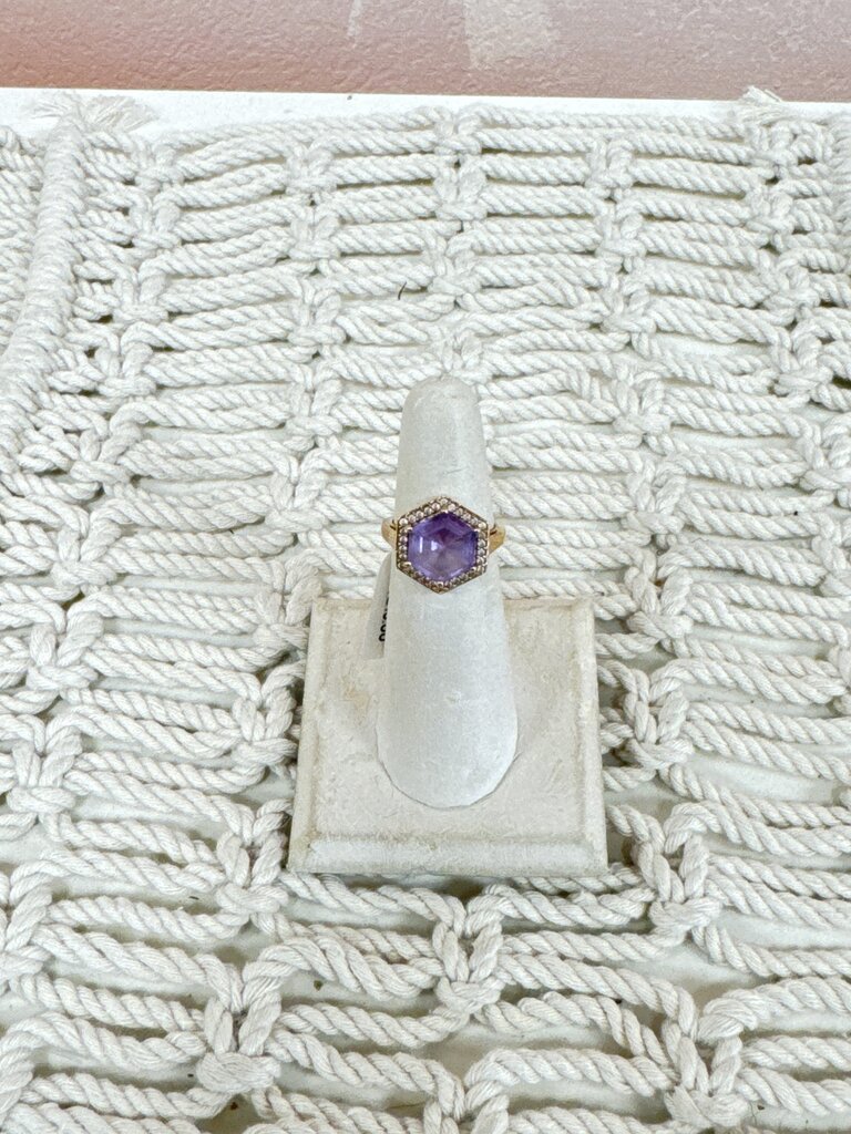 Sterling and Amethyst Ring