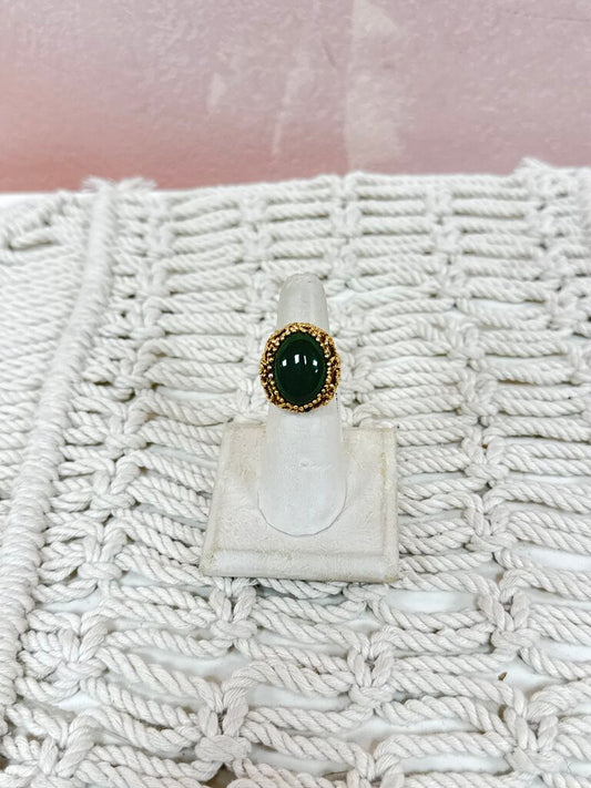 *(13)14k Jadeite Ring