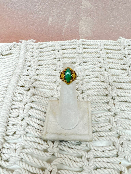 *(14)18k Jadeite Ring