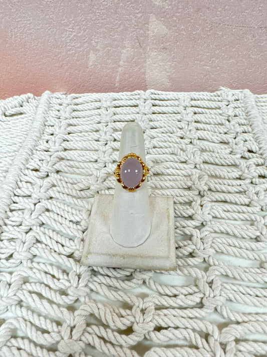 *(20)14k Rose Quartz Ring