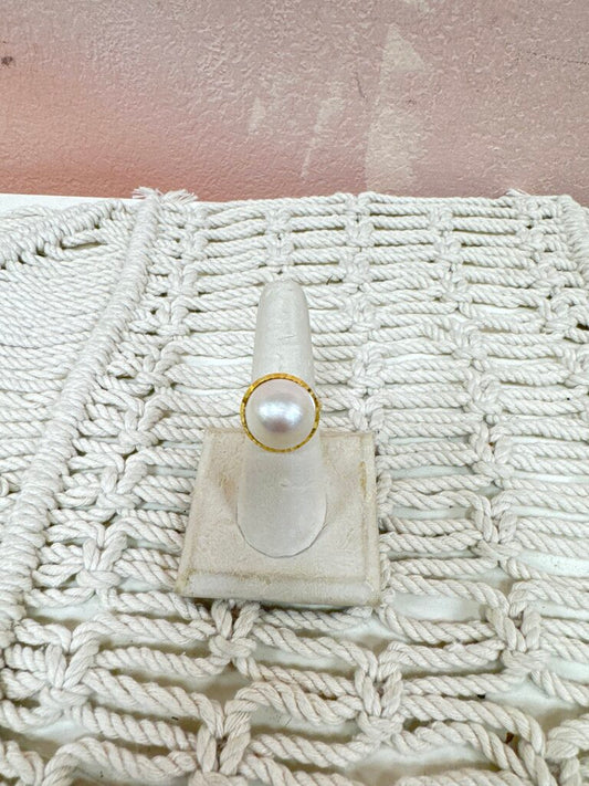 *(1)14k Made Pearl Ring