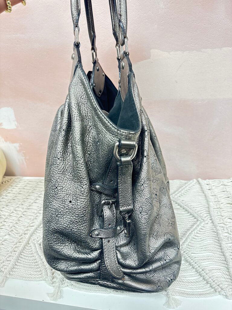 Louis Vuitton Pewter Mahina XL Hobo '08