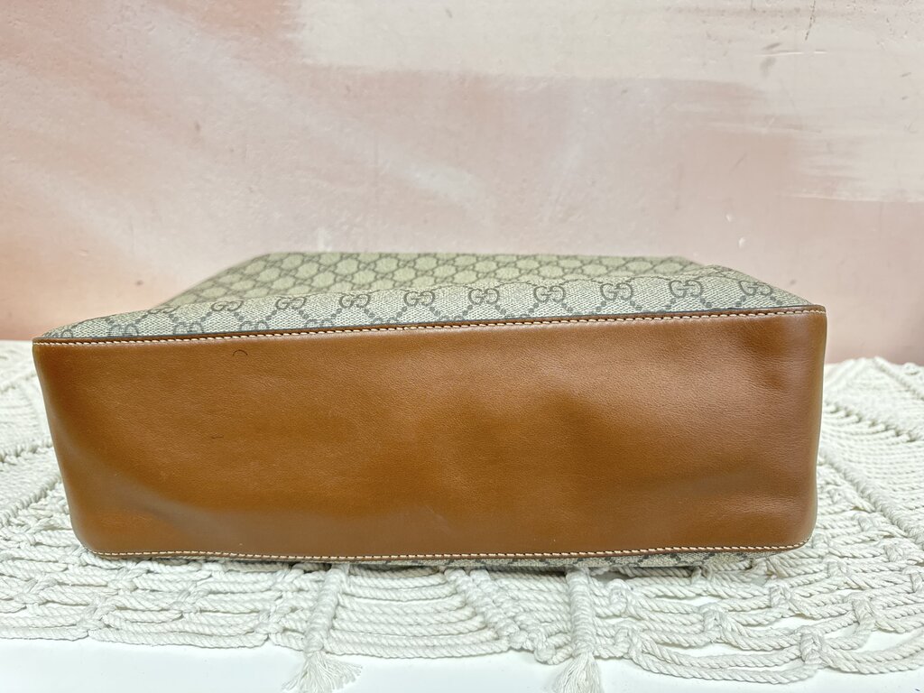 Gucci Monogram Large Linea Hobo w/Dust Bag