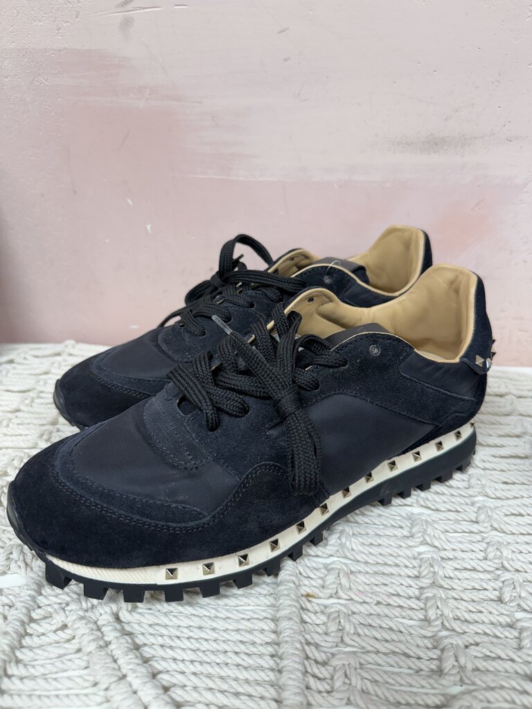 Valentino Black Rockstud Sneaker