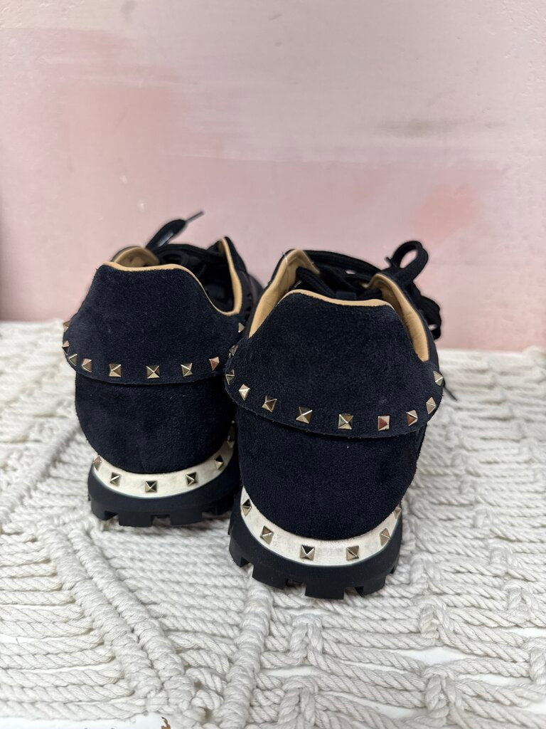 Valentino Black Rockstud Sneaker