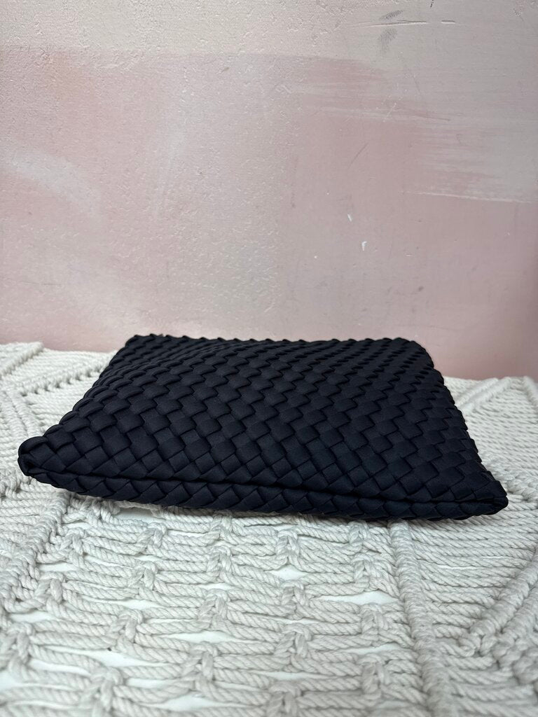 Sol and Selene Black Woven Crossbody NWT