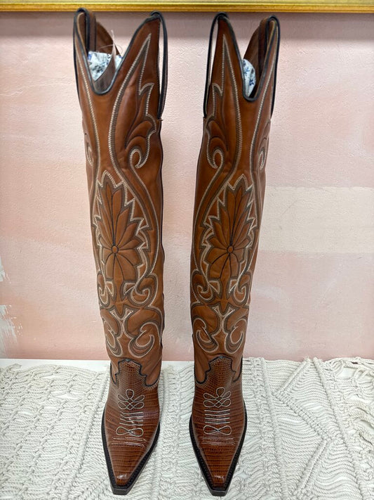 DSquared Brown Tall Cowboy Boot NWT w/Dustbag
